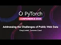 Addressing the Challenges of Public Web Data - Greg Lindahl Common Crawl