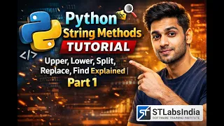 Python String Methods Tutorial Upper Lower Split Replace Find Explained Part 1