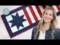 Make a Stars and Stripes Table Runner with Misty Doan on At Home with Misty Tutorial