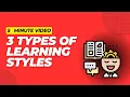 5 minute 3 types of LEARNING STYLES