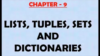 List Length Accessing Changing List Elements Python XII STD CS Chapter 9 Part 2