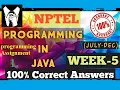 programming in java-Nptel week 5 Programming assignment 1 nptel NPTEL JAVA SOLUTION July 2021