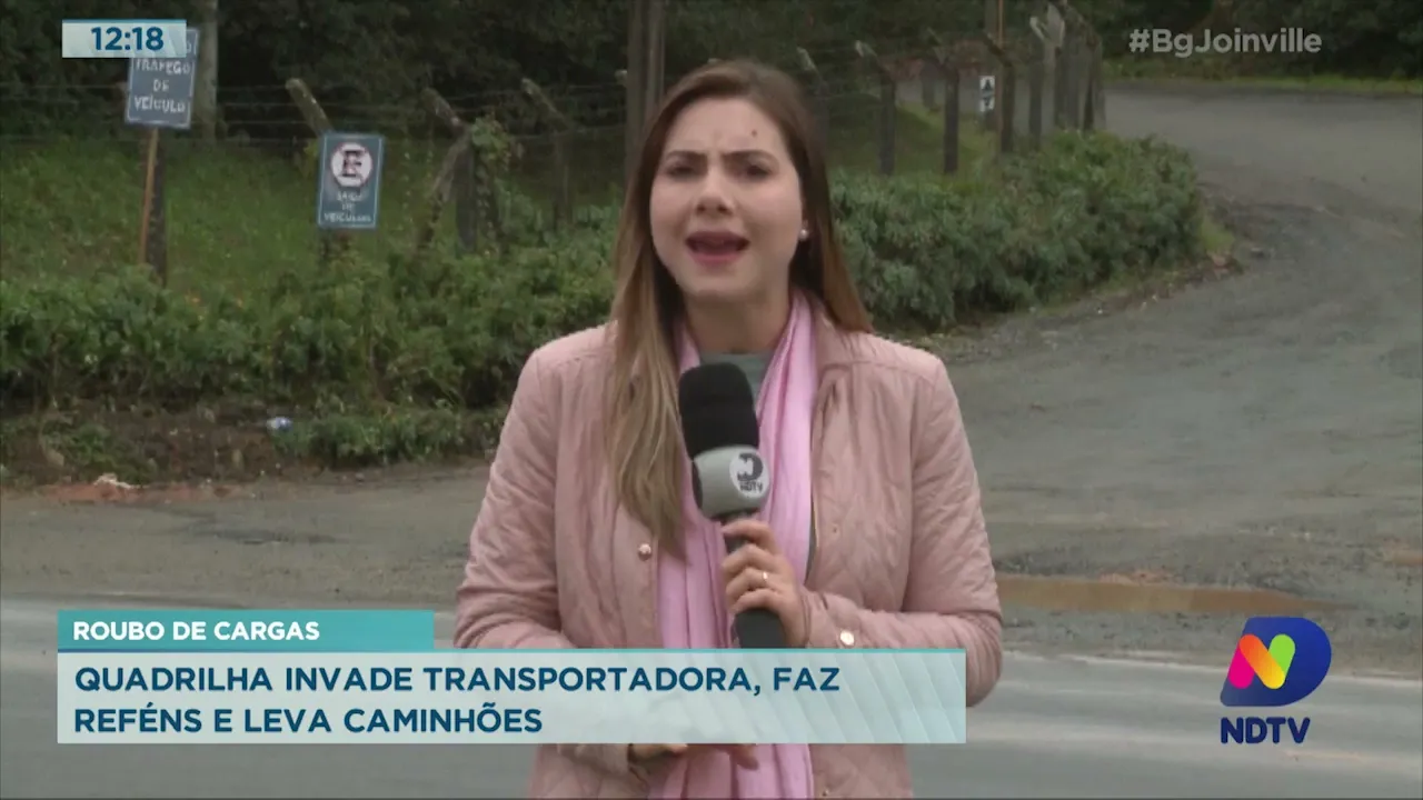 Roubo de cargas: quadrilha invade transportadora, faz reféns e leva caminhões