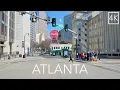 Downtown Atlanta Late Morning Drive Real-Time City Tour in 4K