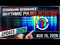 RHYTHMIC PULSES DETECTED Schumann Resonance Update Aug 15 2026