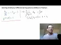 How to Solve Ordinary Differential Equations ODEs in Python