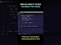 Rebuild React Hooks yourself for Node