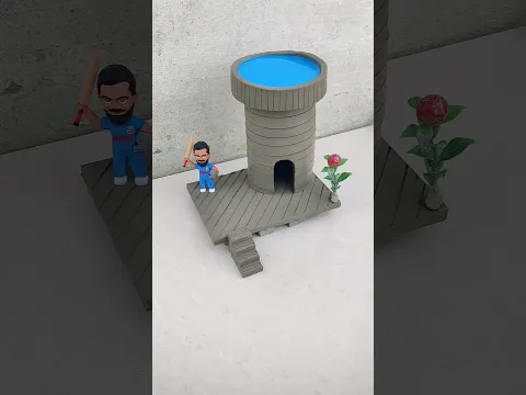 destroying a beautiful miniature clay house 😱#shorts