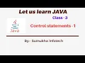 Control statements in JAVA