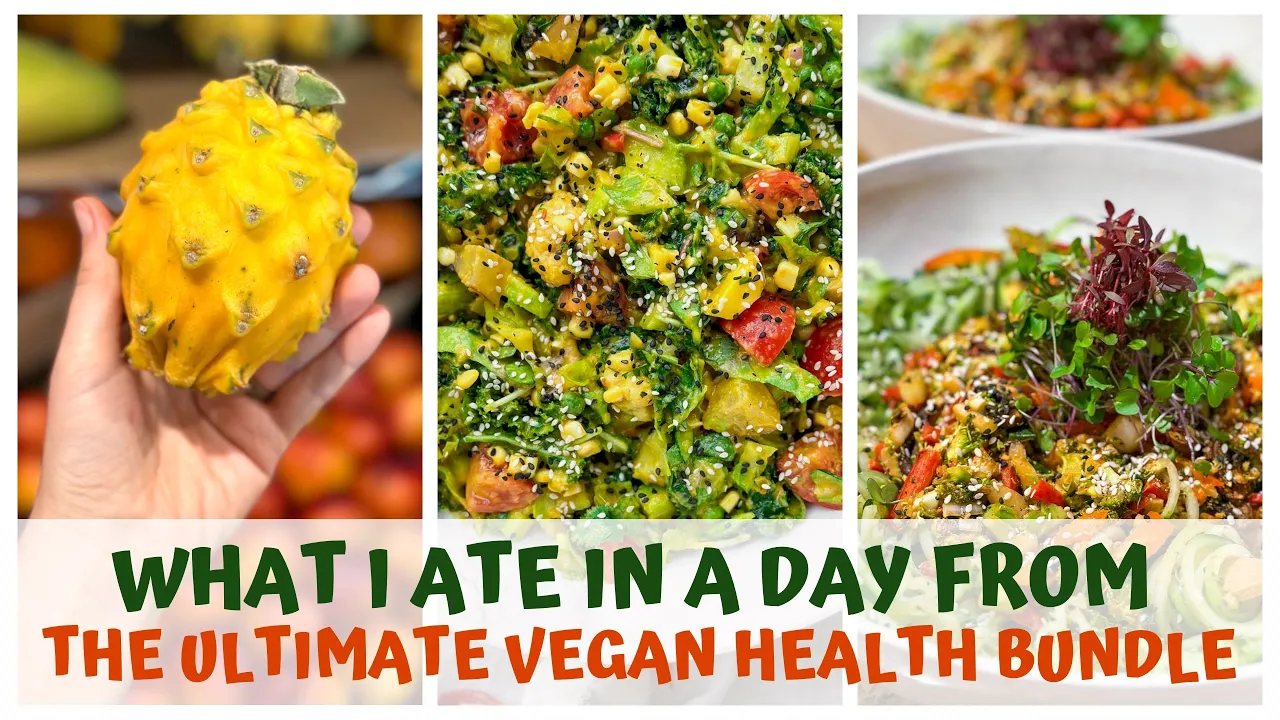 WHAT I ATE IN A DAY from THE VEGAN BUNDLE!