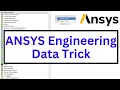ANSYS Engineering Data Trick Use XML File of Engineering Data across ANSYS versions