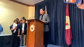 senator erwin tulfo holds press conference