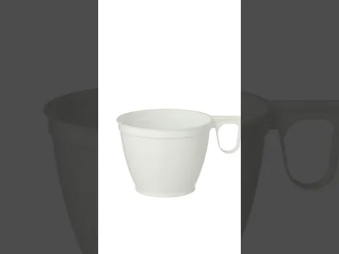 Кружки для горячих напитков 60 шт., с ручками, белые, PS, Pap Star #одноразоваяпосуда #кружки #kekis