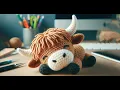 Crochet Cute Highland Cow Step by Step Crochet Beginner Tutorial