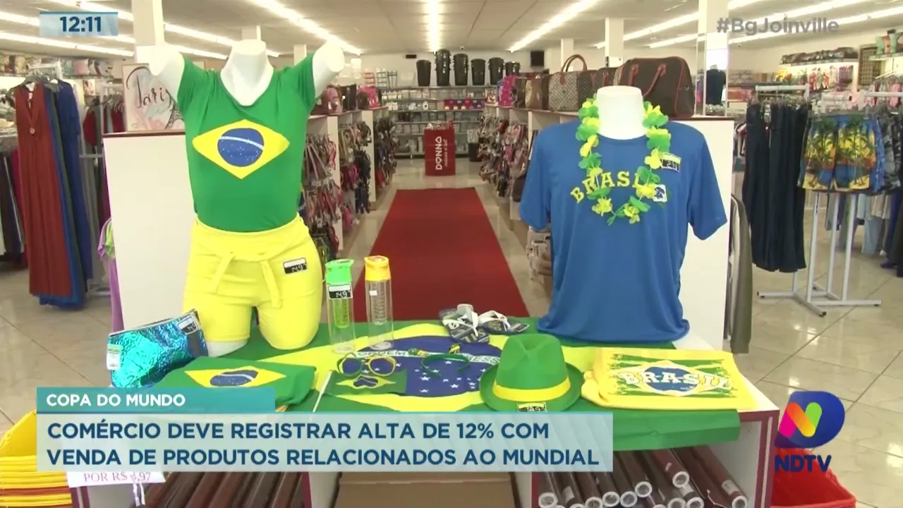 Copa do Mundo: comércio deve registrar alta de 12% com venda de produtos relacionados ao mundial