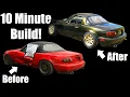 Building a LS Swap Miata in 10 Minutes FULL Rebuild