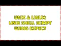 Unix Linux Unix Shell script using expect