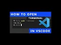 VSCode How To Open Terminal