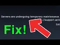 Modern Warfare Server Queue How to FIX Servers are undergoing temporary maintenance