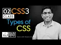 Types of css - CSS3 tutorial in hindi
