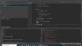 Implementing stack with linked list in Python