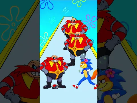 Ninja SpongeBob vs Sonic Sandy who win #fyp #spongebob
