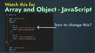 You must know this javascript array and object modification