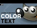 How to Change the Text Color in Gimp