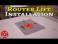 How to Install a Router Lift in a Table Saw Extension JessEm Rout-R-Lift II