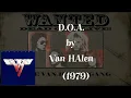 D.O.A. (Lyrics) - Van Halen | Correct Lyrics