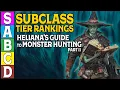 Tier Ranking the Subclasses in Helianna s Guide to Monster Hunting Part 2