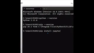 How to Install Jupyter Notebook in Windows 11 Using cmd