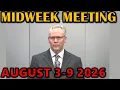 JW Midweek Meeting for this Week august 3-9 2026