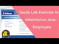 Study Lab Exercise In Inheritance Java Employee