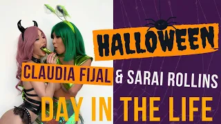 day in the life halloween fun with claudia fijal u0026 sarai rollins