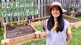 DIY Raised Garden Bed for Beginners Using Planter Blocks No Nails