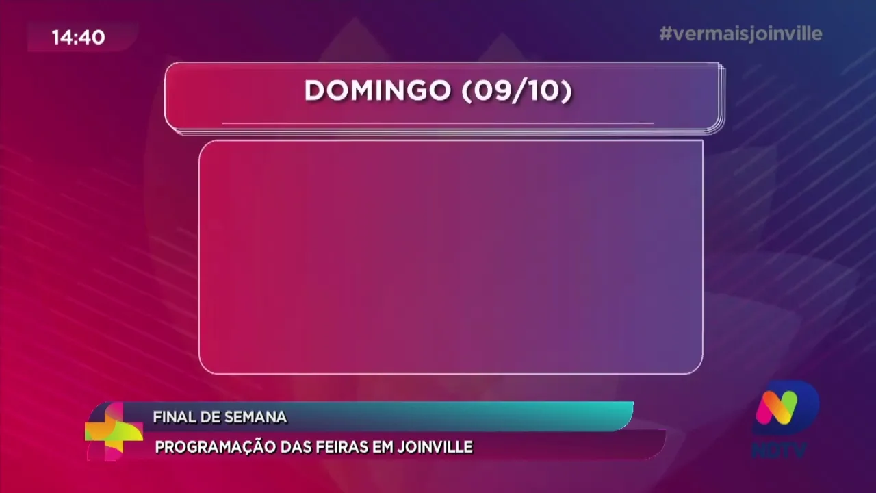 Final de semana: programação das feiras em Joinville