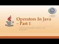 8 1 - Operators in Java Java Development Tutorials Urdu Hindi 2019