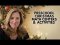 Preschool Christmas Math Centers and Activities Fun Hands-On Holiday Learning