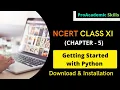 Download Installation of Python Language NCERT Chapter 5 Class 11