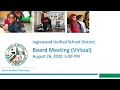 IUSD Special Virtual Board Meeting 2020