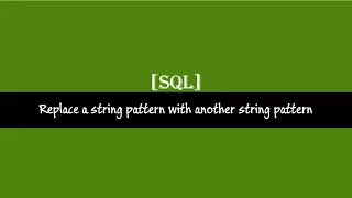 Replace Function SQL Server