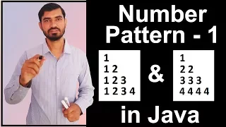 Number Pattern - 1 Program Logic in Java by Deepak