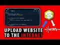 Upload Websites Online On Android SPCK Code Editor GitHub Netlify Tutorial