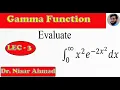 Problem 1 on gamma function University Physics