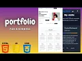 Pt-2 Animated Portfolio Website Using HTML CSS JavaScript