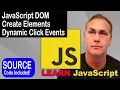 Learn JavaScript DOM create Page elements adding style
