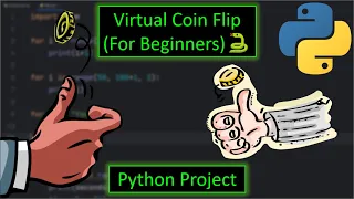 Python Virtual Coin Flip Project For Beginners