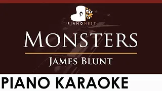 Download James Blunt - Monsters - HIGHER Key (Piano Karaoke Instrumental) MP3