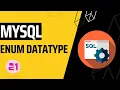 Practical Implementation of enum data type in SQL